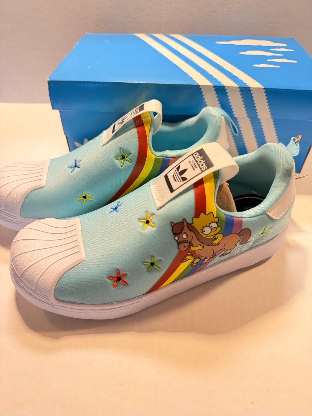 Adidas x The Simpsons Superstar 360 Lisa and Her Pony Rainbow NEW IN BOX 3